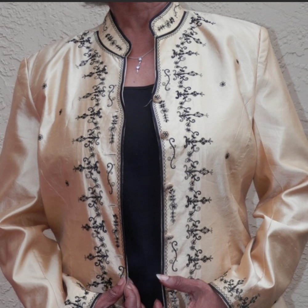 Embroidered and beaded jacket